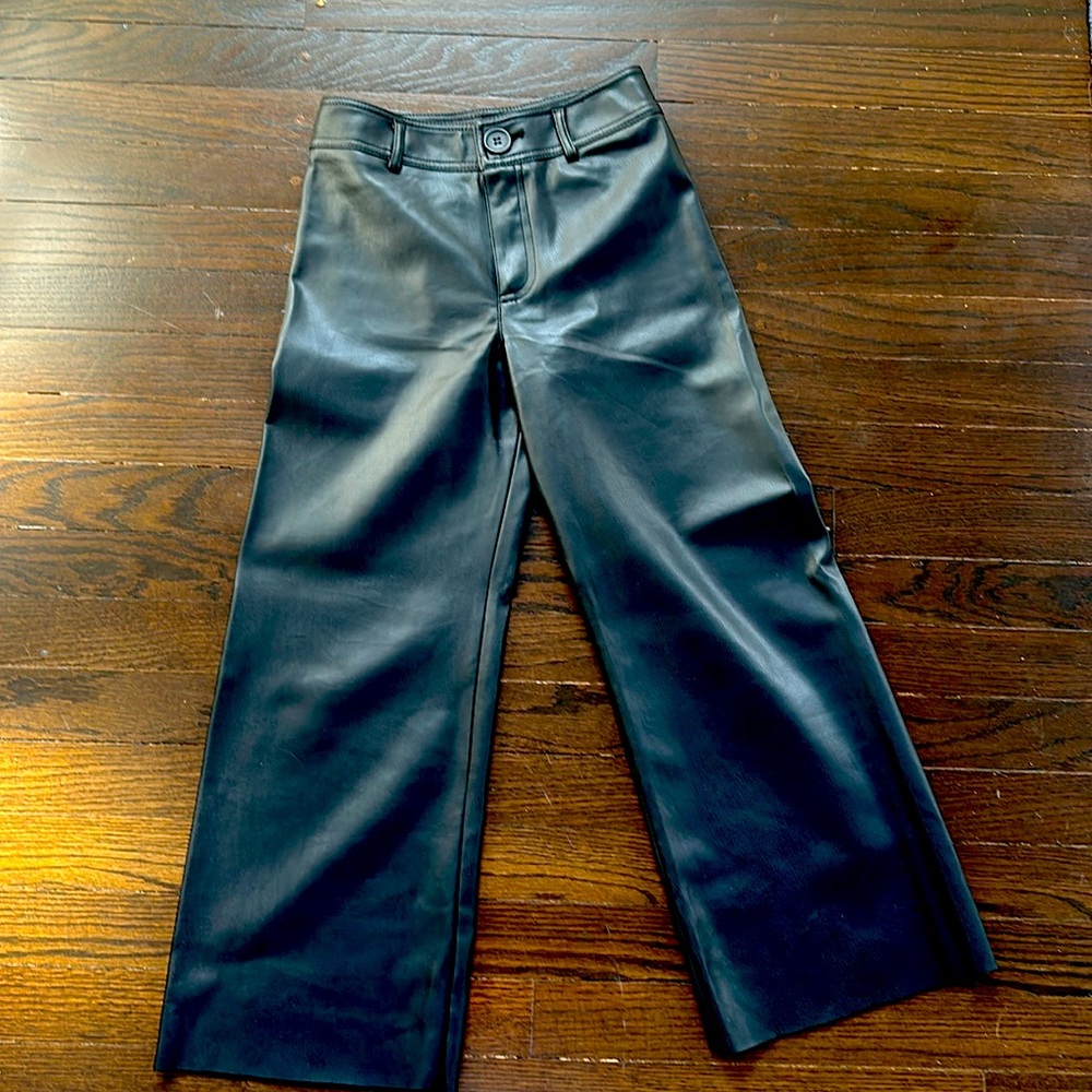 Zara girls, leather pants size 10